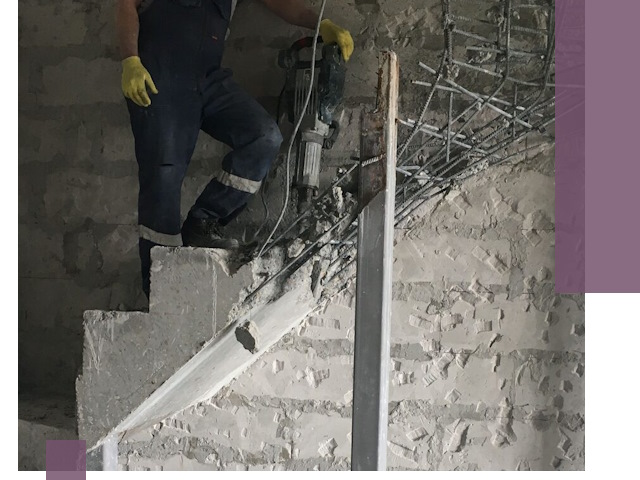 Демонтаж металлических и бетонных лестниц в Белгороде