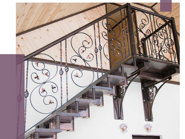 Кованые лестницы в Белгороде от 81019 руб. под ключ