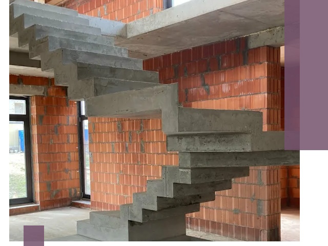 Изготовление бетонных лестниц под ключ в Белгороде