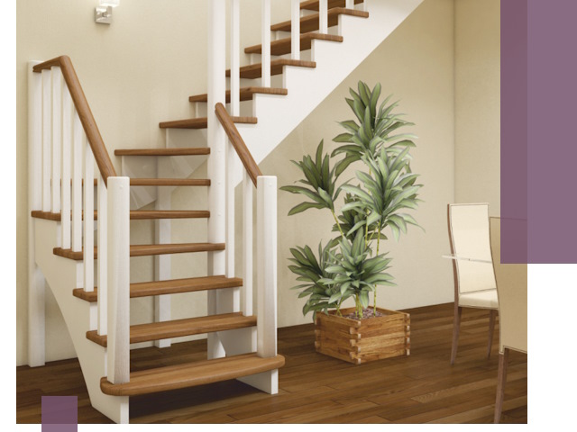 Г-образные лестницы под ключ в Белгороде — изготовление и монтаж