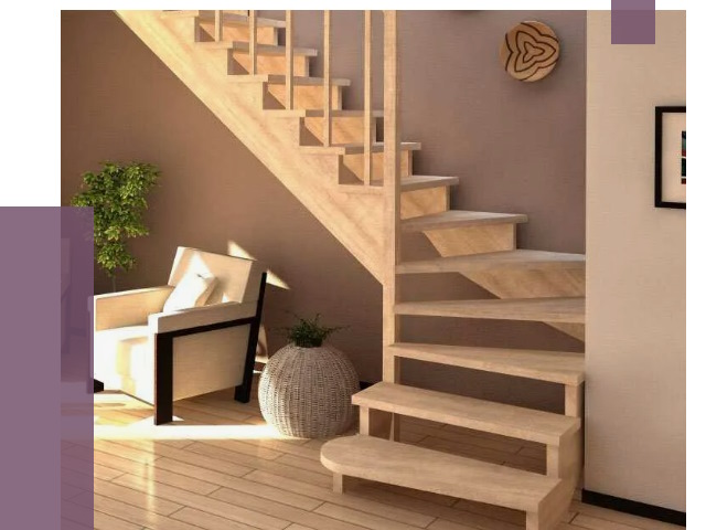 Изготовление Г-образных лестниц в Белгороде от 19216 руб. 