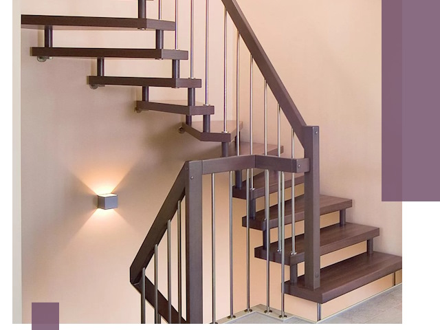 Изготовление лестниц на больцах в Белгороде под ключ