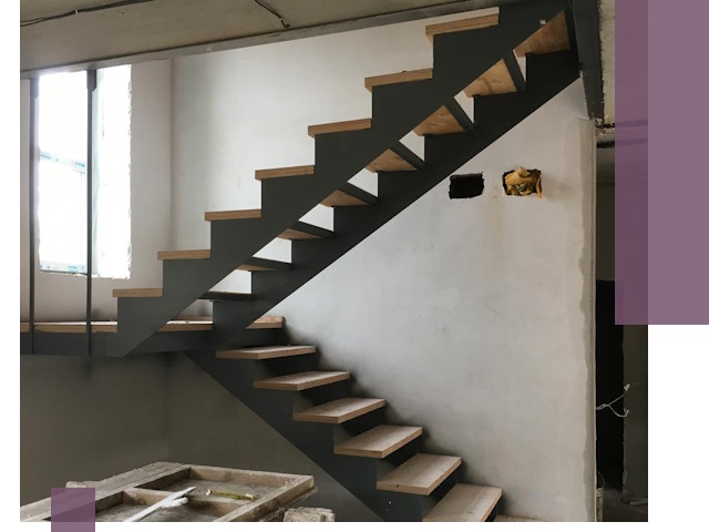 Изготовление лестниц на металлокаркасе в Белгороде от производителя