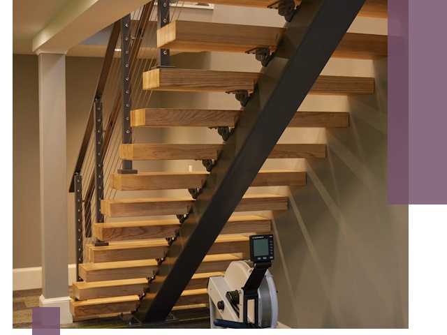 Лестницы на монокосоурах под ключ в Белгороде - изготовление и монтаж