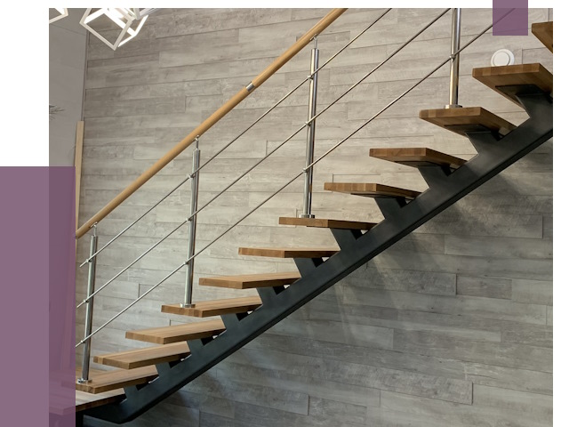 Изготовление лестниц на монокосоуре в Белгороде от 77383 руб. 