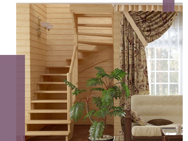 Лестницы для дачи в Белгороде от 77123 руб.  | ПРОЛЁТ-Блг