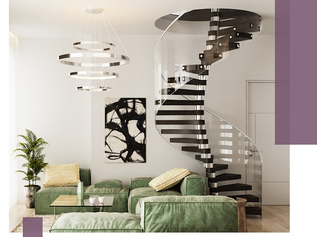 Лестницы для двухуровневой квартиры в Белгороде — изготовление и монтаж