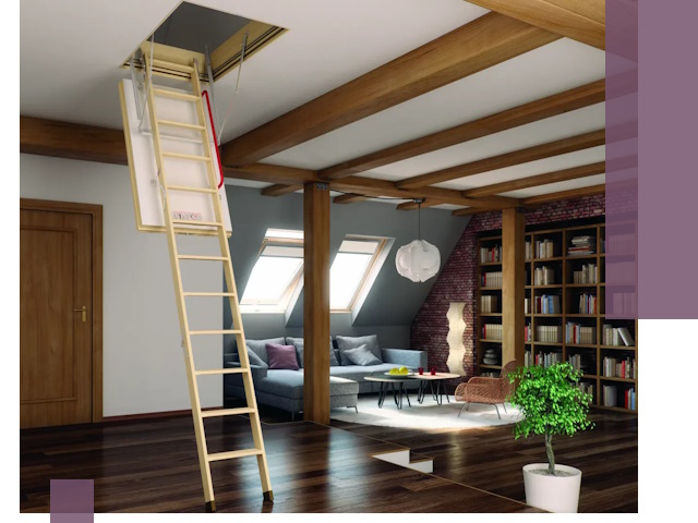 Чердачные лестницы под ключ в Белгороде: изготовление и монтаж