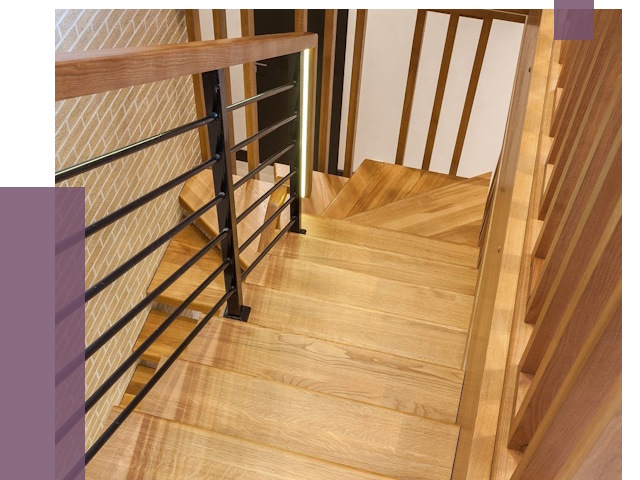 Лестницы из ясеня в Белгороде под ключ от 10179 руб. 