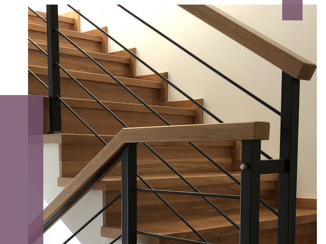 Обшивка металлической лестницы деревом в Белгороде от 4414 руб.