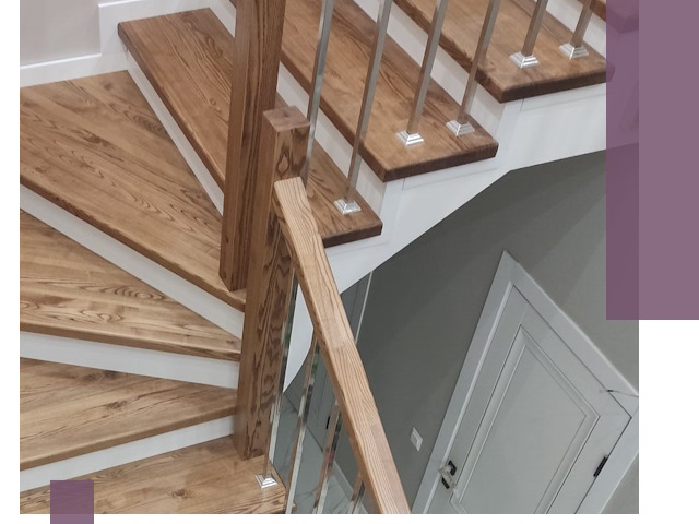 Обшивка металлических лестниц под ключ в Белгороде