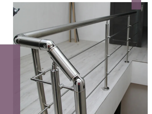 Перила из нержавеющей стали в Белгороде от 9141 руб. под ключ | ПРОЛЁТ-Блг