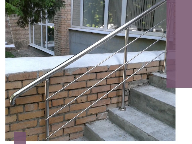 Перила из нержавеющей стали высокого качества в Белгороде