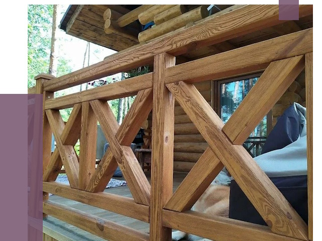 Деревянные перила под ключ в Белгороде от 7790 руб. 