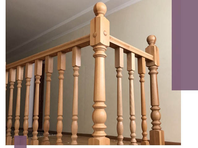 Деревянные перила на заказ в Белгороде: монтаж и изготовление