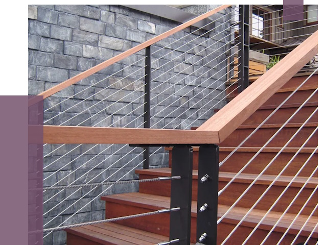 Тросовые перила под ключ в Белгороде от 7894 руб.