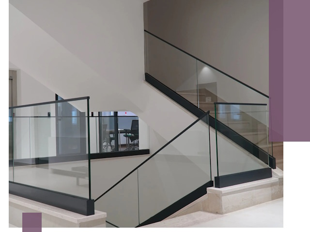 Стеклянные перила премиум-класса с установкой в Белгороде