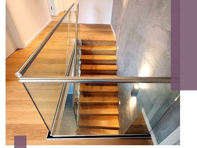 Перила для лестницы в доме — изготовление и монтаж в Белгороде