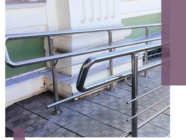 Ограждения пандусов из металла и нержавейки в Белгороде