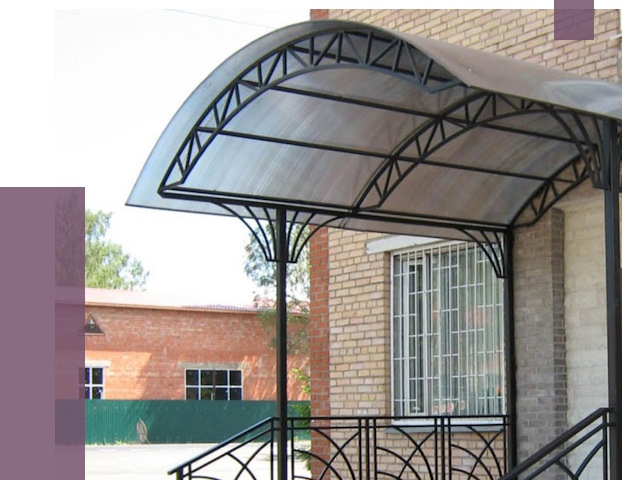 Металлические навесы и козырьки в Белгороде от 12984 руб.