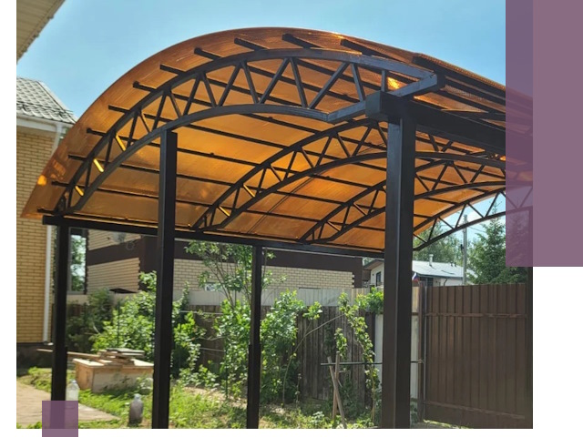 Изготовление навесов под ключ в Белгороде из качественных материалов