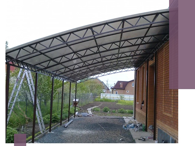 Профессиональный монтаж навесов под ключ в Белгороде