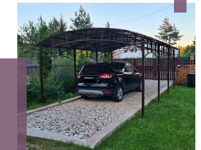 Навесы для автомобиля в Белгороде от 13347 руб.  | ПРОЛЁТ-Блг