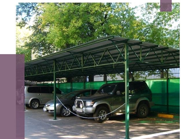 Навесы для парковки в Белгороде от 81538 руб. заказать | ПРОЛЁТ-Блг