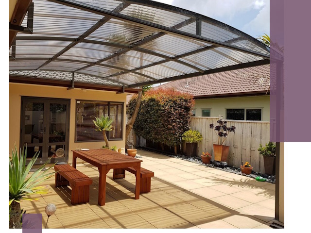 Навесы во двор под ключ в Белгороде — изготовление и монтаж