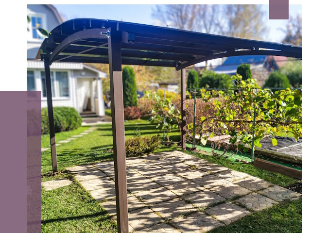 Навесы для дачи в Белгороде от 12932 руб. под ключ — ПРОЛЁТ-Блг