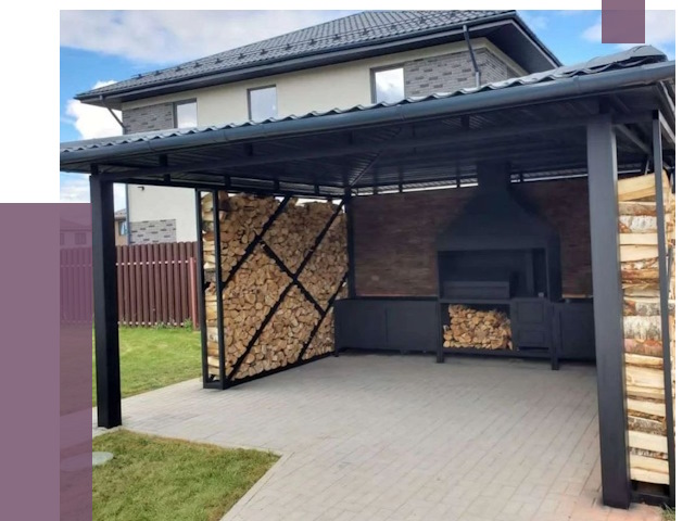 Навесы для барбекю в Белгороде от 12932 руб. под ключ | ПРОЛЁТ-Блг