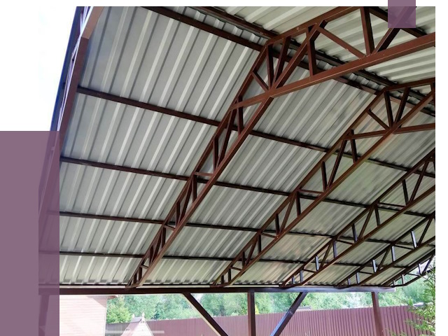 Навесы из профнастила в Белгороде от 7479 руб. | ПРОЛЁТ-Блг