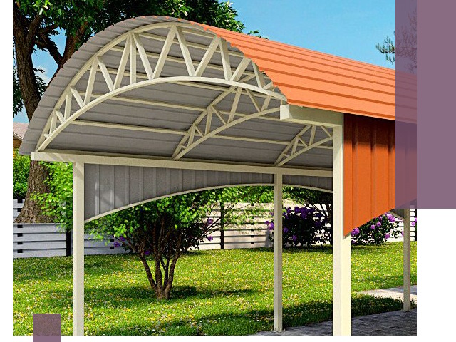 Навесы из профнастила под ключ в Белгороде — установка и монтаж