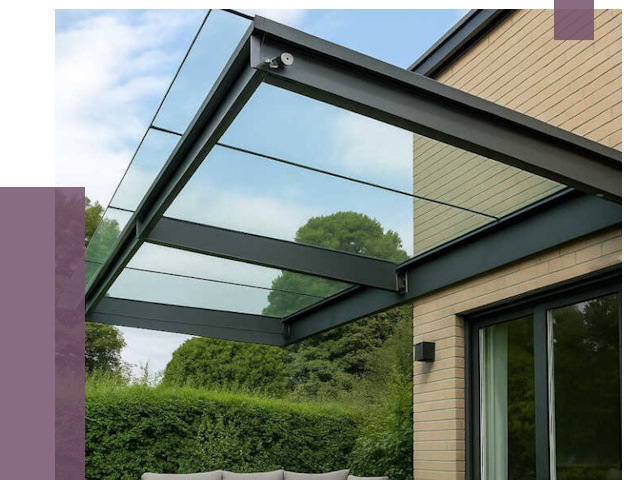 Стеклянные навесы и козырьки в Белгороде от 12464 руб.