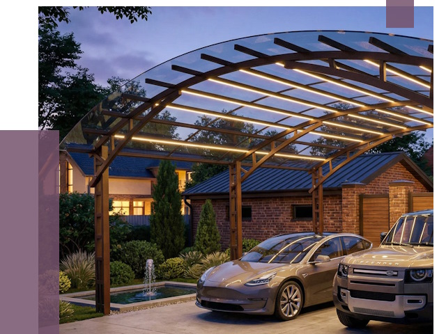 Металлические навесы в Белгороде от 12880 руб. под ключ — ПРОЛЁТ-Блг