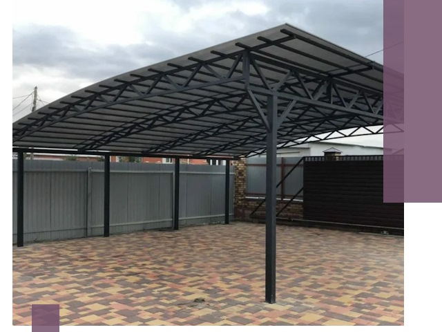 Металлические навесы под ключ в Белгороде — изготовление и монтаж