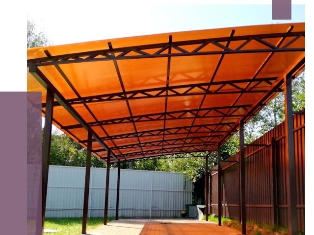 Односкатные навесы под ключ в Белгороде от 13347 руб. 