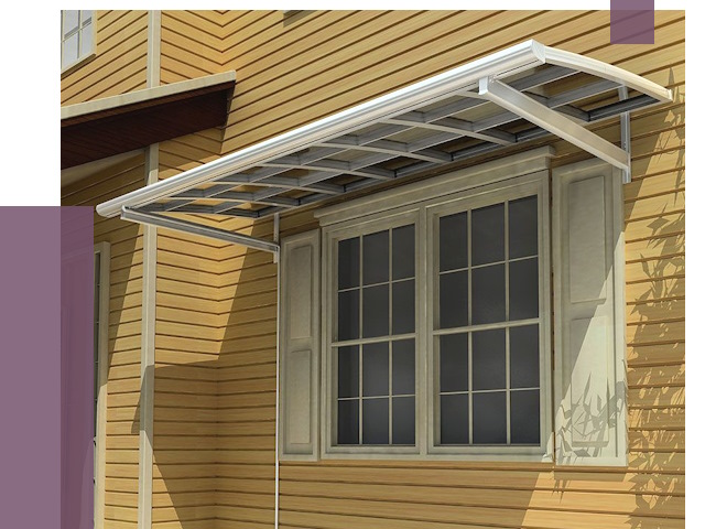 Козырьки над окнами в Белгороде от 7738 руб. — монтаж, покупки | ПРОЛЁТ-Блг