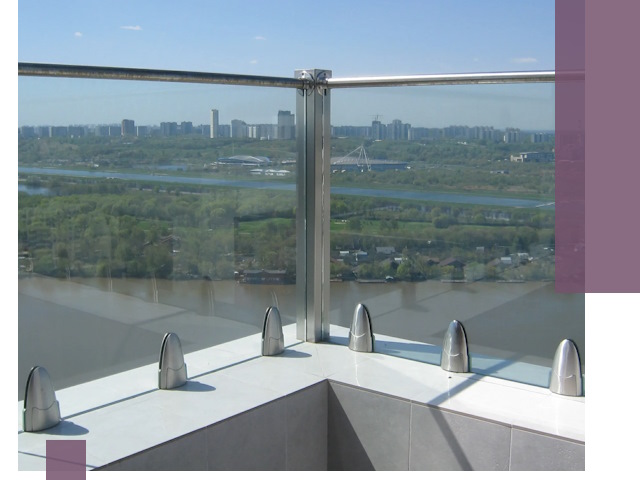 Стеклянные парапеты премиум класса в Белгороде для домов и бизнесов