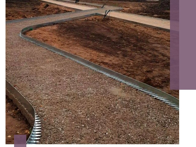 Металлические бордюры под ключ в Белгороде — изготовление и монтаж