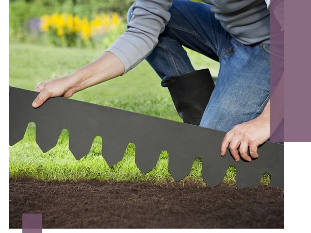 Металлические бордюры для газона в Белгороде — изготовление и монтаж